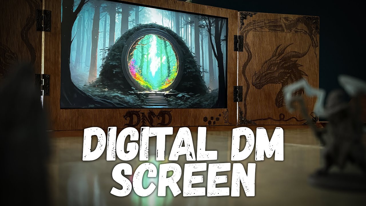 Crafting a D&D DM Screen with Built-In Display for Immersive TTRPG Gameplay