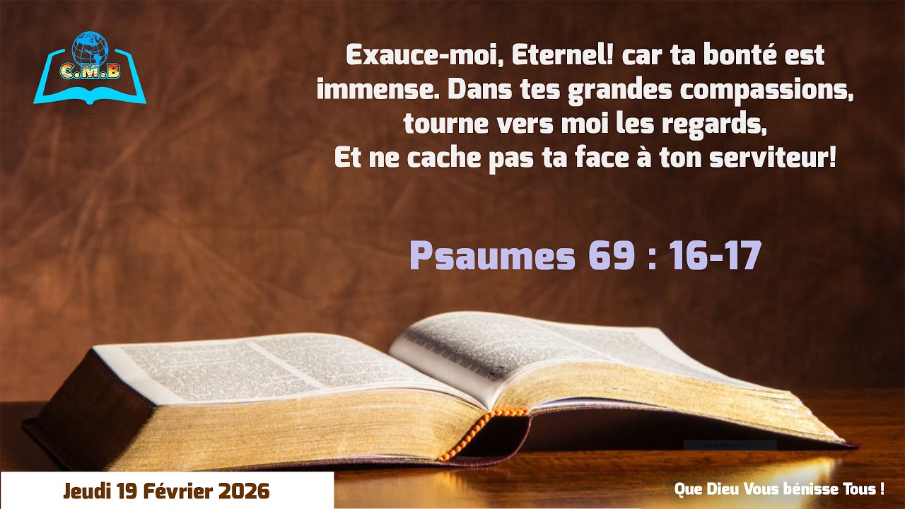 Culte du Jeudi 19 Février 2026 |