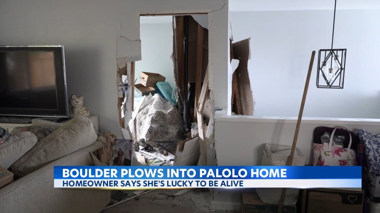 Oahu homeowner recalls near miss with boulder that crashed into her Palolo home