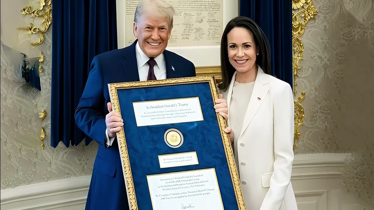 Venezuela’s Machado Gave Trump Her Nobel Prize. In Return She Got a Swag Bag and Mockery
