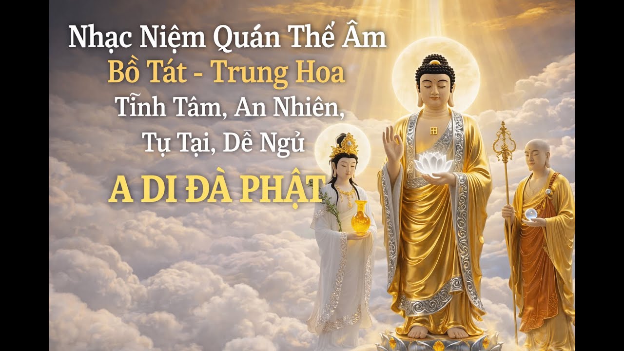 Nhạc Niệm Quán Thế Âm Bồ Tát - Trung Hoa - Tĩnh Tâm, An Nhiên, Tự Tại, Dễ Ngủ - A DI ĐÀ PHẬT