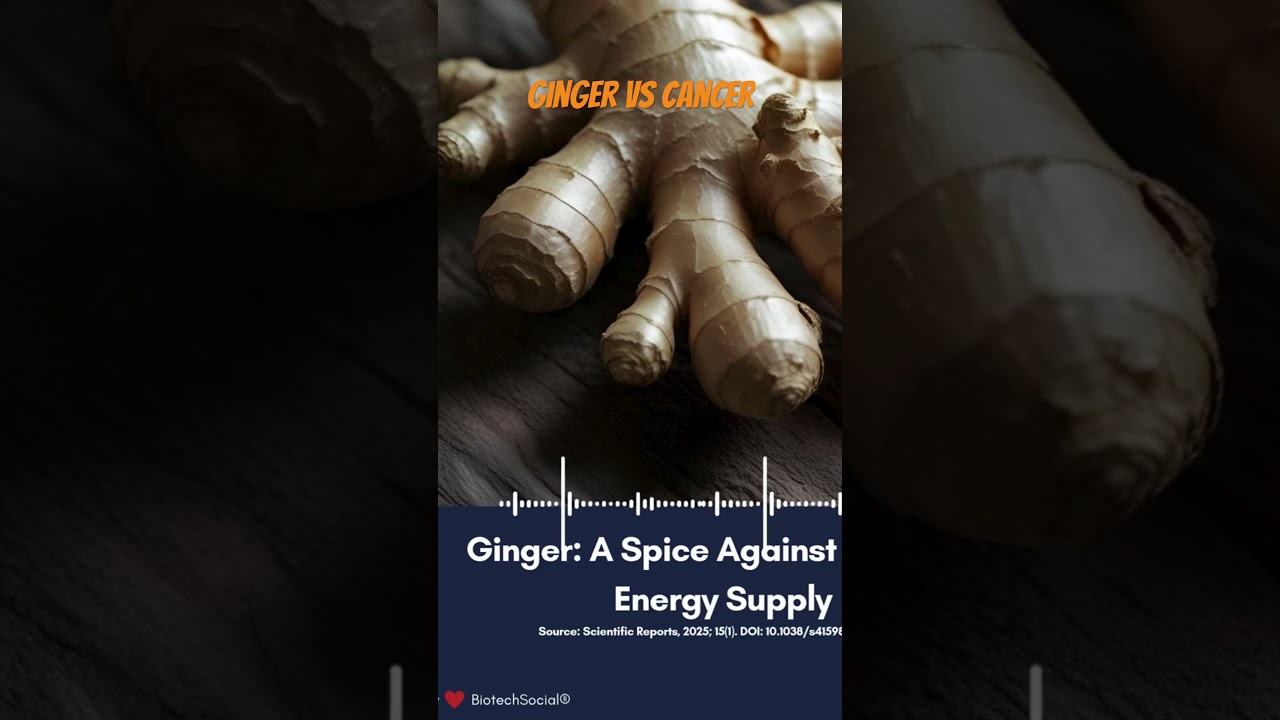 Ginger vs Cancer #science #naturalhealing #warburgeffect #healthandwellness #ayurvedameetsscience