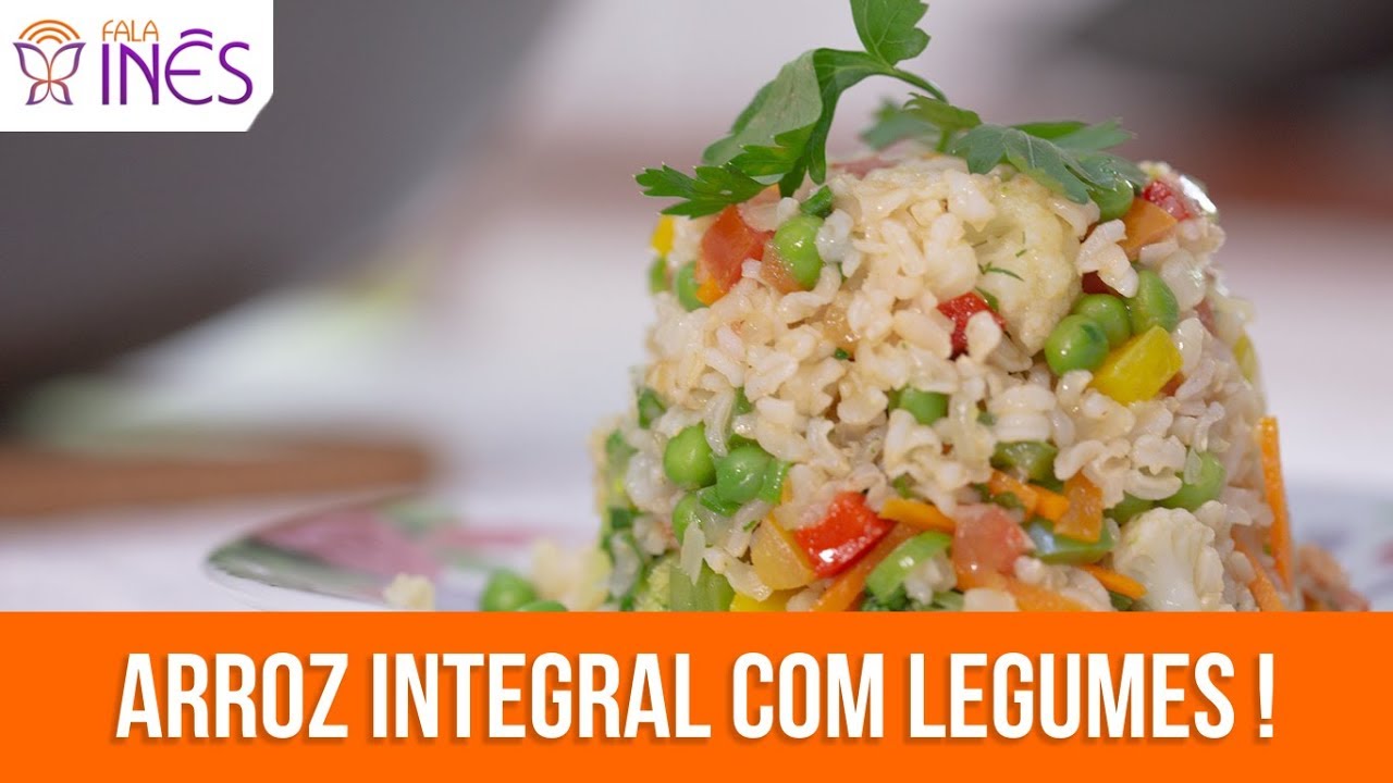 Arroz Integral colorido, com legumes e delicioso!