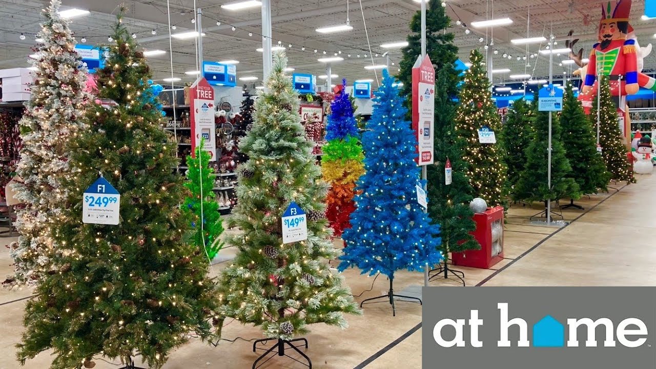 AT HOME CHRISTMAS DECORATIONS CHRISTMAS TREES ORNAMENTS SHOP WITH ME SHOPPING STORE WALK THROUGH
