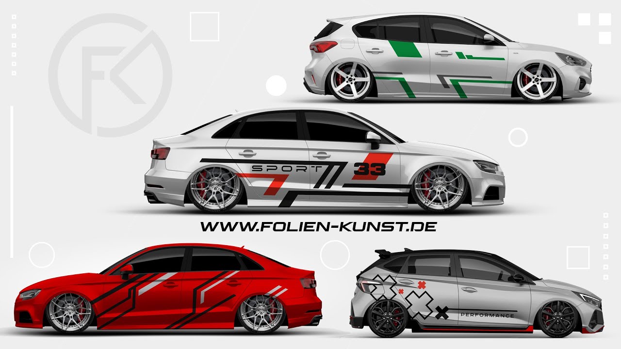 Folien-Kunst Aufkleber Folie Montageanleitung