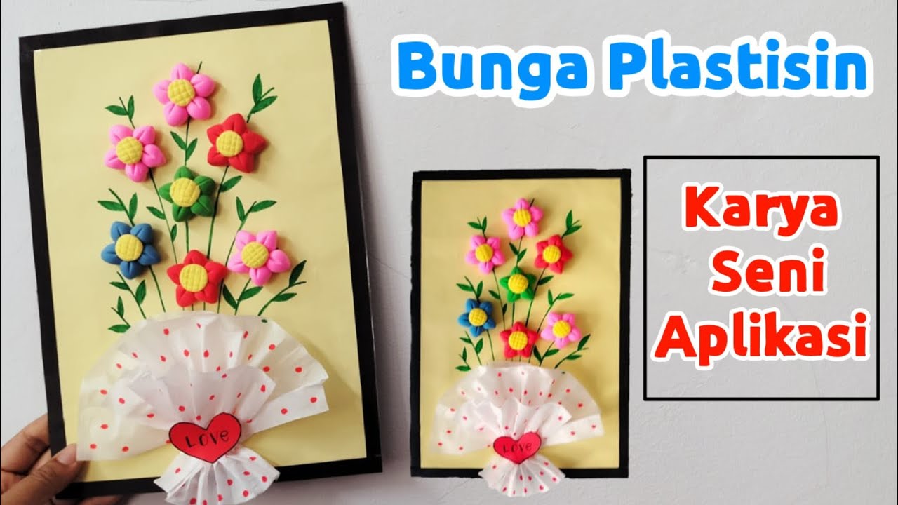 Membuat Bunga dari Plastisin || Karya Seni Aplikasi Bentuk Bunga