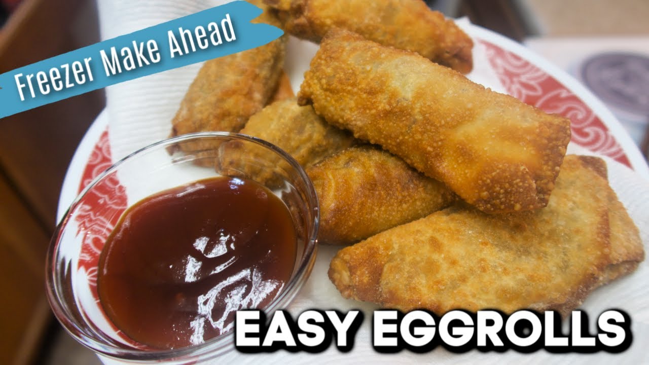 Easy Homemade Egg Rolls | Freezer Make Ahead Recipe