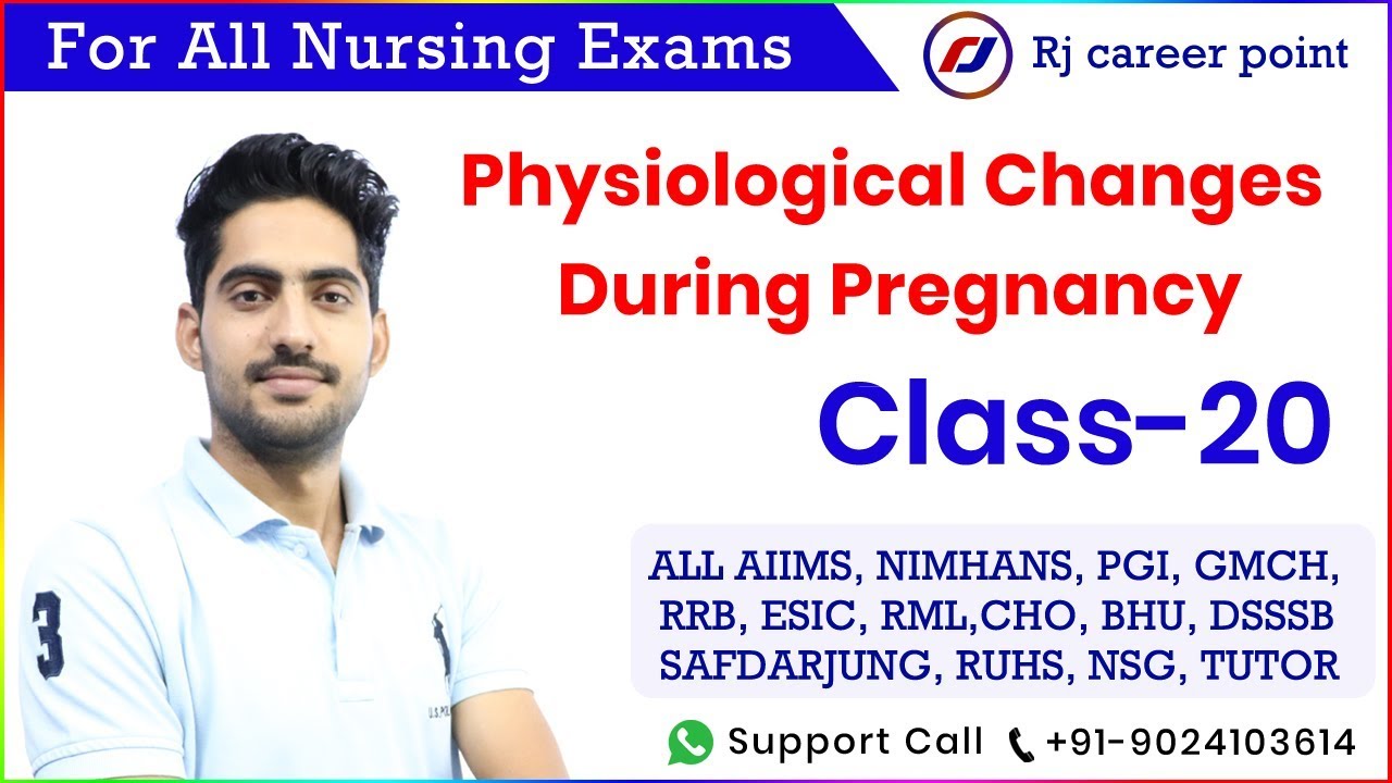 physiological changes during pregnancy|Nursing Officer|AIIMS|Rishikesh|PGI|Rajesh sir||Rjcareerpoint