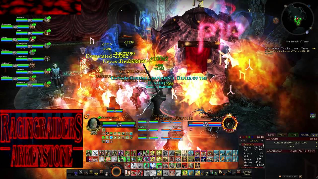 LOTRO Gothmog T2C Original Challenger Run - Raging Raiders