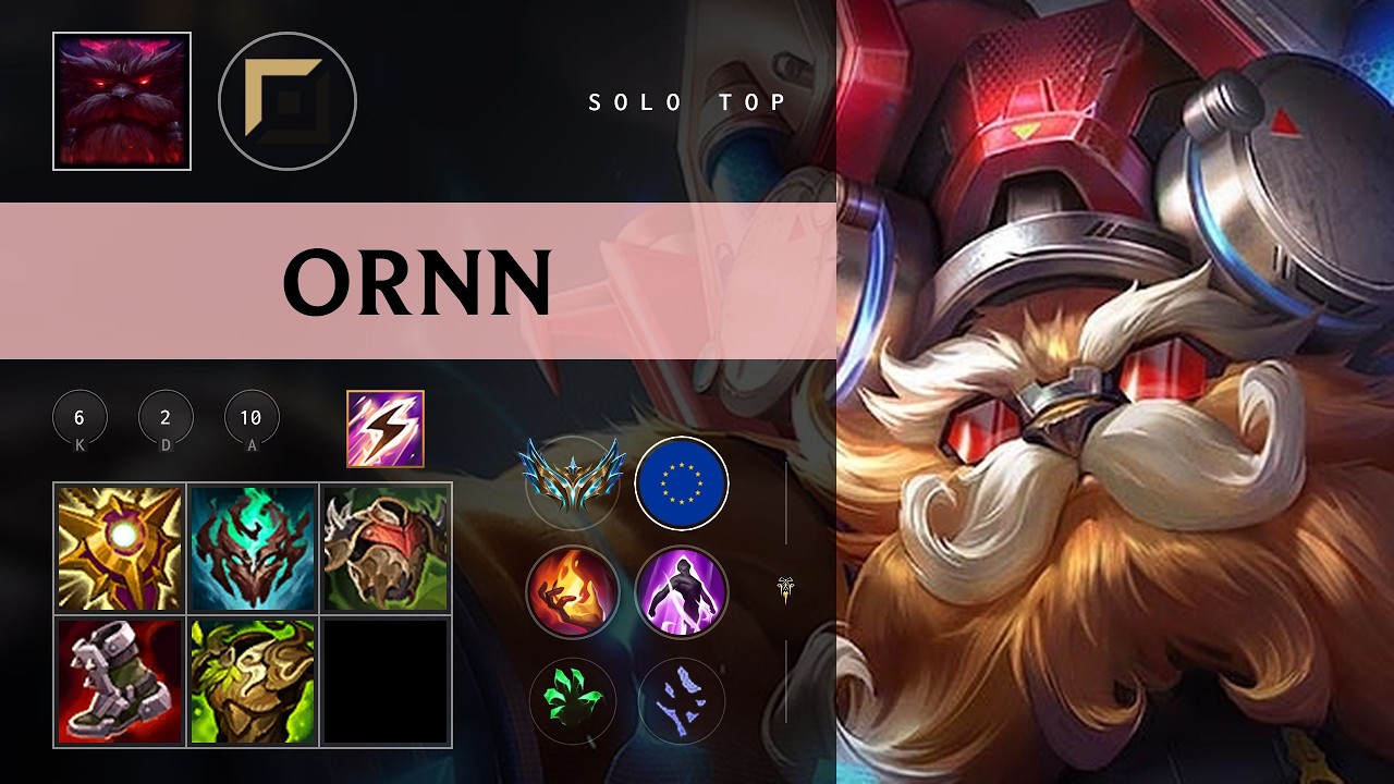 Ornn Top vs Camille - EUW Challenger Patch 26.09