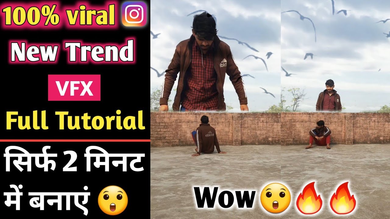 how to make double role tutorial | moj newtrend | Moj new trending video | Sky Background change
