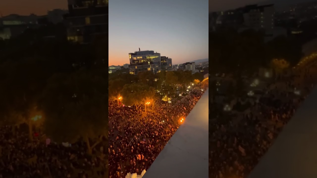Breaking news : In Georgia More people are  Gathering To Protest Government Actions