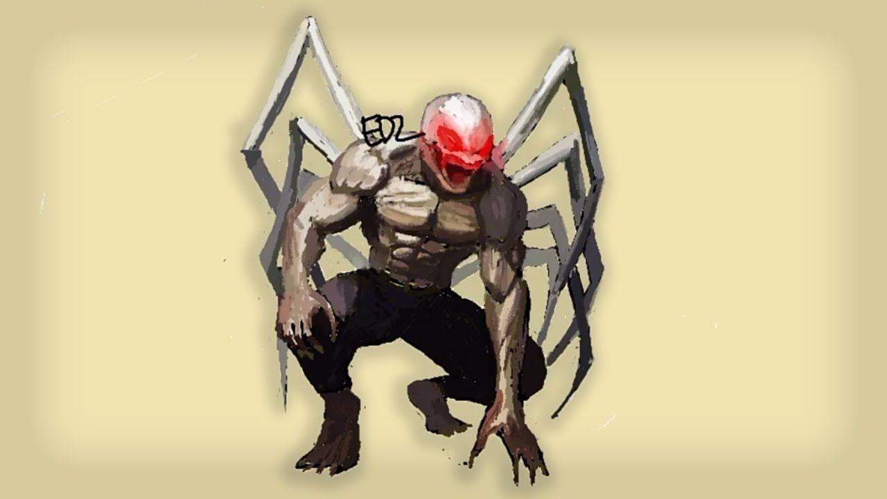 Speed Drawing Brutal Spiderman using MS Paint