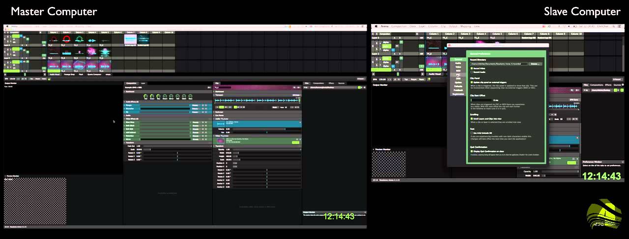 Resolume - OSC sync video