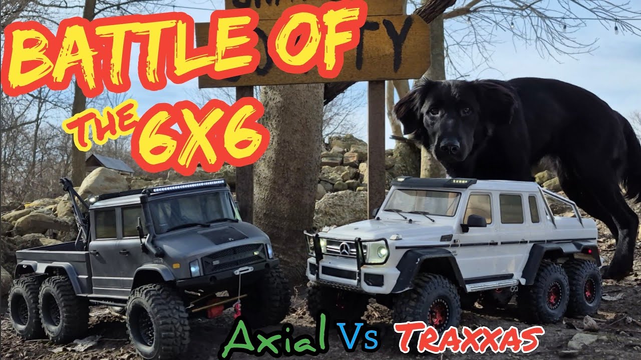 Axial UMG 6x6 vs Traxxas TRX6. Which one is the best 6x6? Fun on the trail and ICE at Crawler County