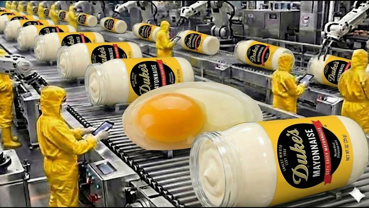 How Mayonnaise Is Made 🥚🥛 | Inside the Factory Process of Hellmann’s Real Mayonnaise
