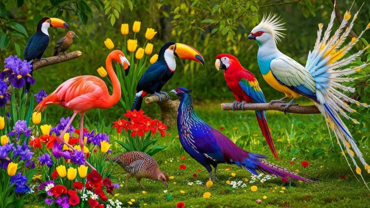Beautiful Birds Chirping in the Forest  Relaxing | Nature  Sounds and Soft Background music