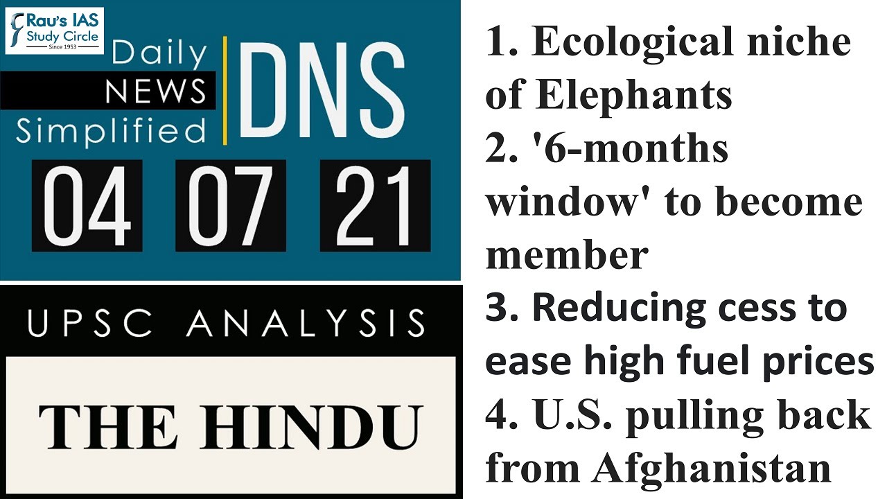 THE HINDU Analysis, 04 July 2021 (Daily Current Affairs for UPSC IAS) – DNS