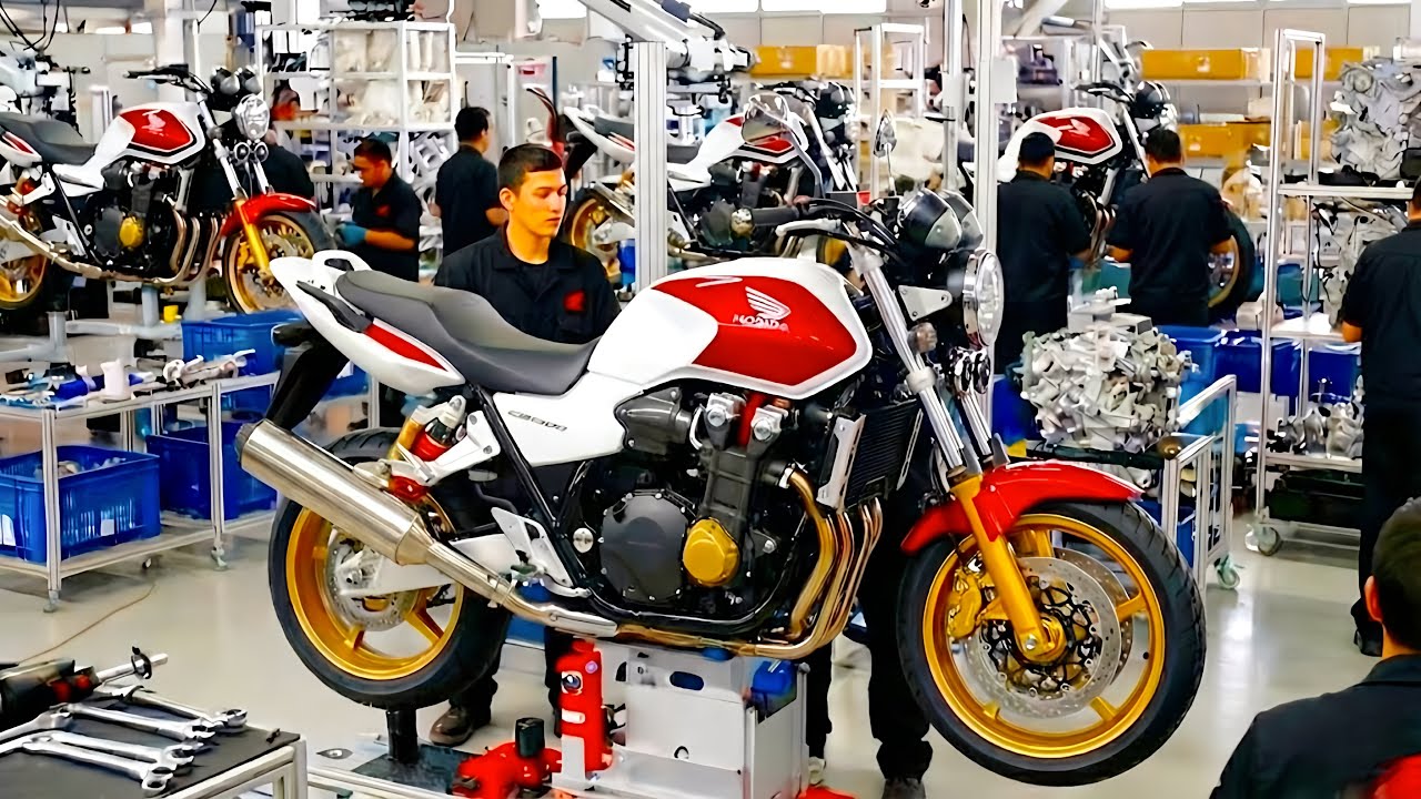 Inside Honda CB1300 Factory: From Raw Metal to a Legendary Motorcycle