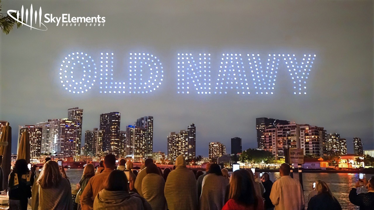 Old Navy Drone Show in Miami, Florida (Luxury, Corporate Event Entertainment) | Sky Elements Drones