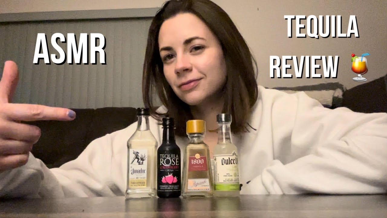 ASMR • Tequila Review 🍋‍🟩 (Taste Test, Whispering)