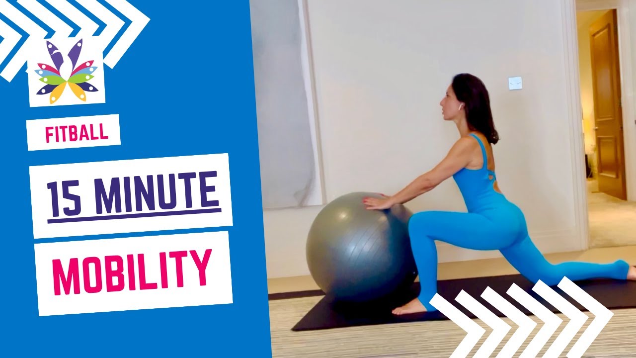 Full Body FitBall Mobility 15 min #pilates #mobility #fitball #fullbody