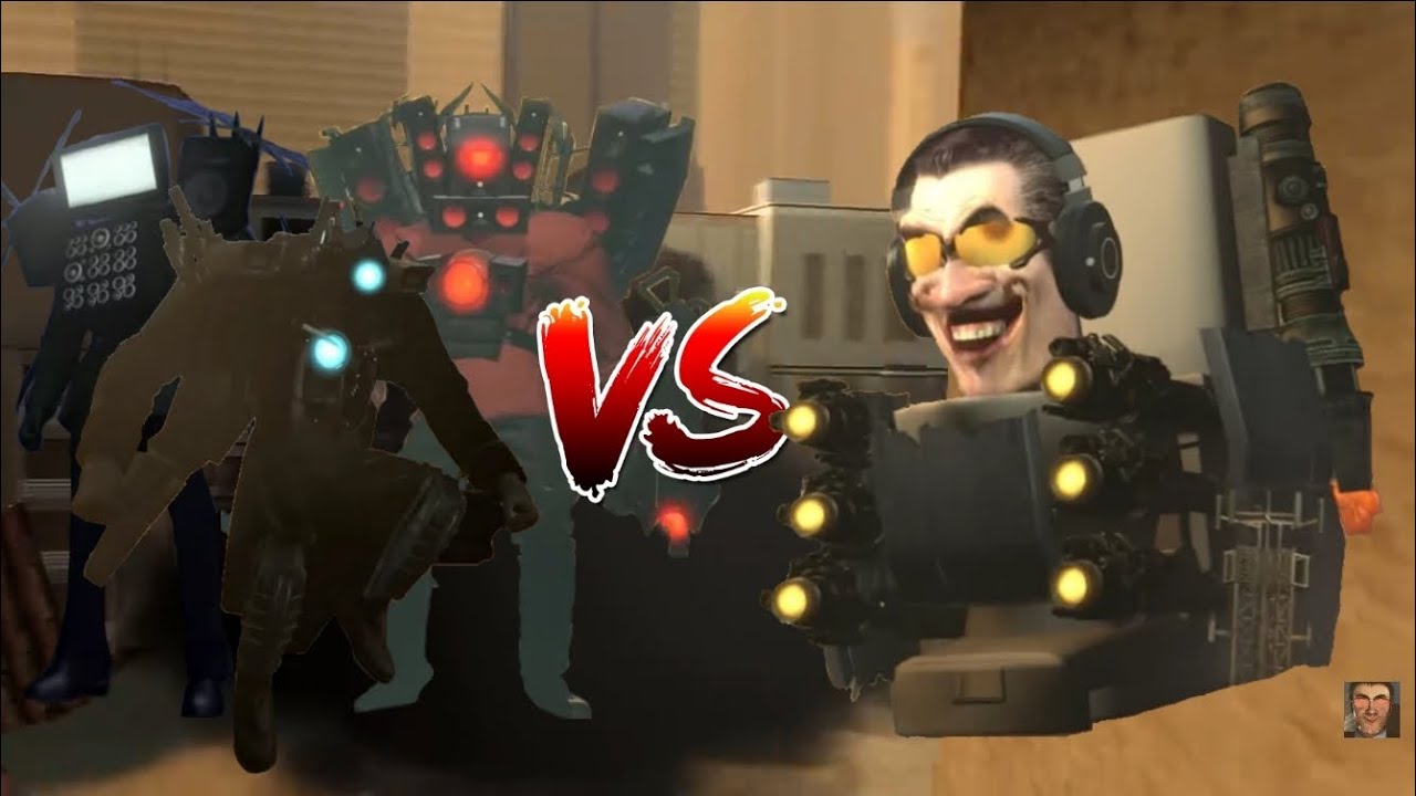 G-Man Toilet Vs Titan Speakerman,Titan cameraman upgraded e Titan Tv Man - Batalha de Rap