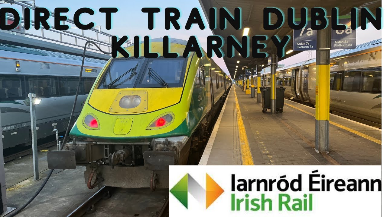 Direct, First Class Exploring Ireland's Scenic Route from Dublin to Killarney by Train🇮🇪   4K