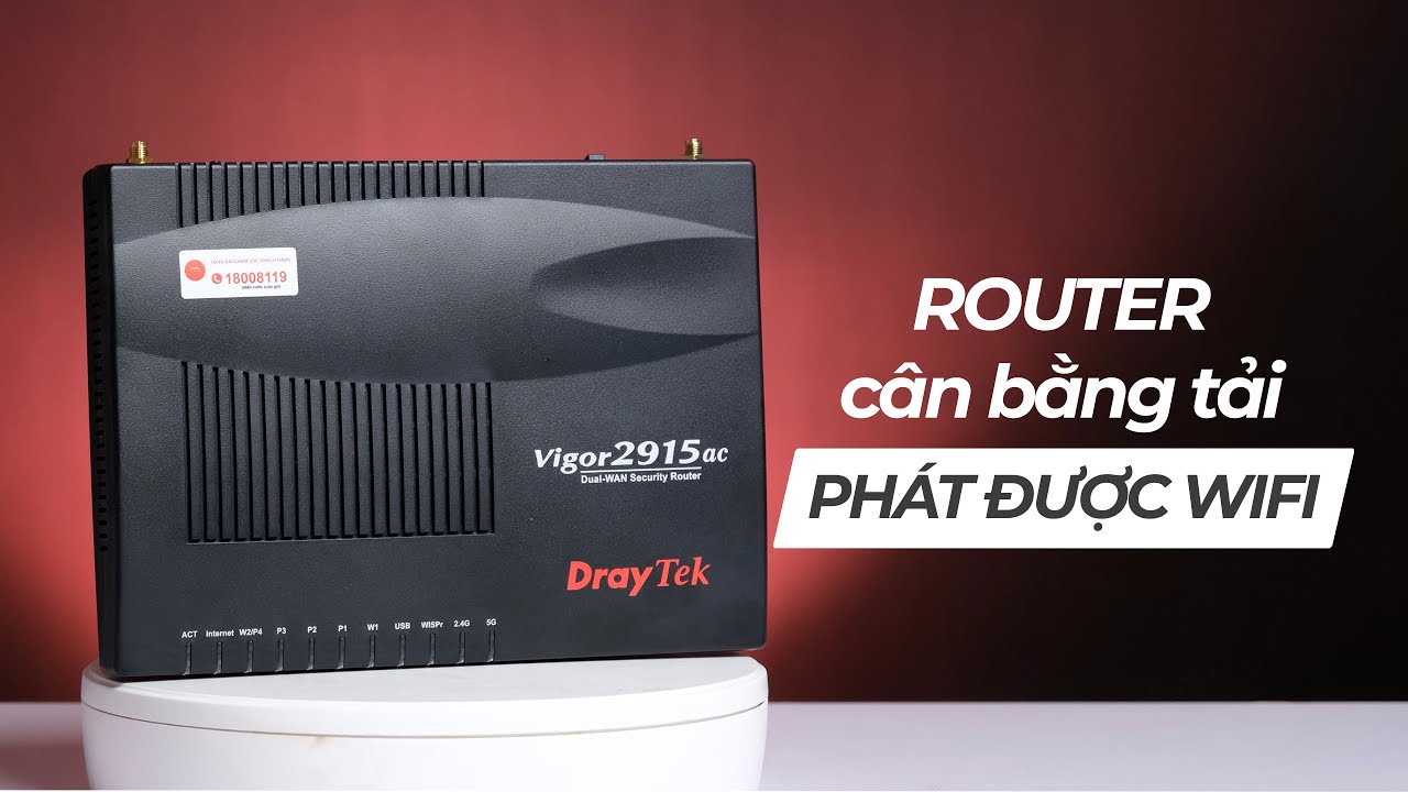 Router cân bằng tải 100User phát được wifi DRAYTEK VIGOR 2915AC #wifishop #wifi #speed #router