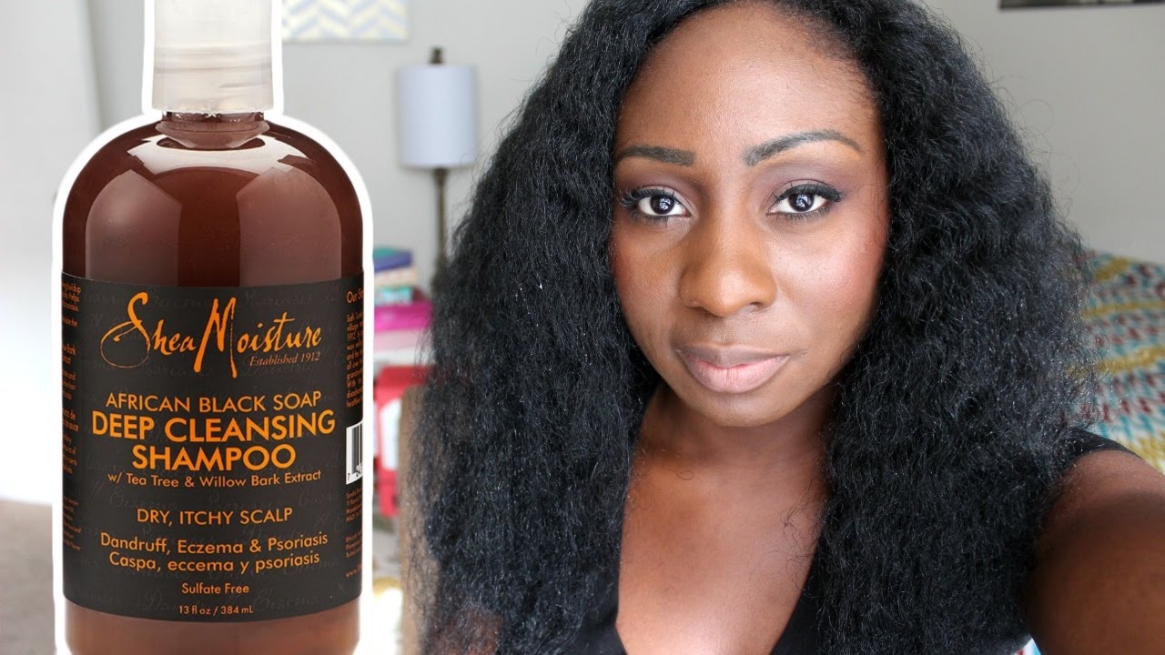 NATURAL HAIR | SHEA MOISTURE AFRICAN BLACK SOAP DEEP CLEANSING SHAMPOO REVIEW