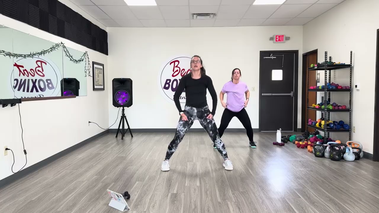 45 min FULL WORKOUT from the app!! (Cardio & Weights) 🔥🤍