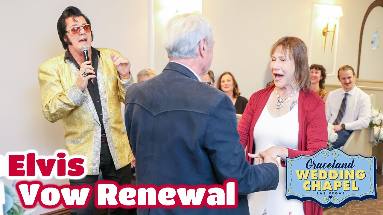 Donna & Steve's Elvis Vow Renewal in Las Vegas | Graceland Chapel