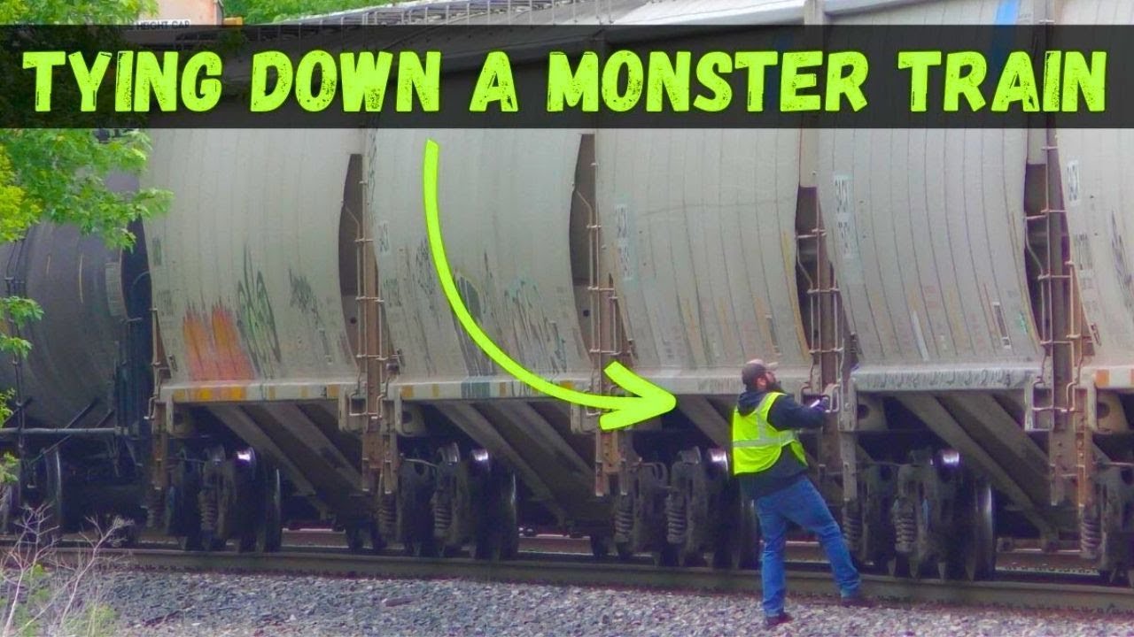 Tying down a monster train because no crew was ready to take it over