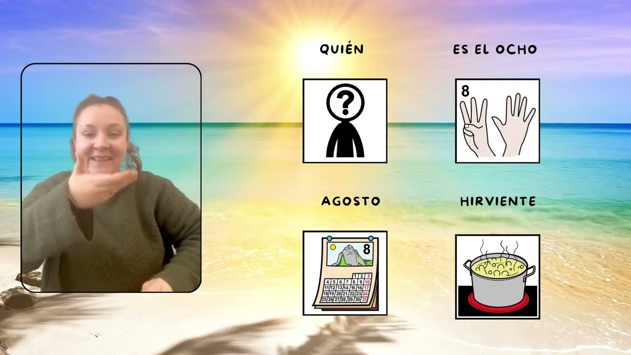 La rueda de los meses - Canción infantil. Pictogramas y signos bimodal