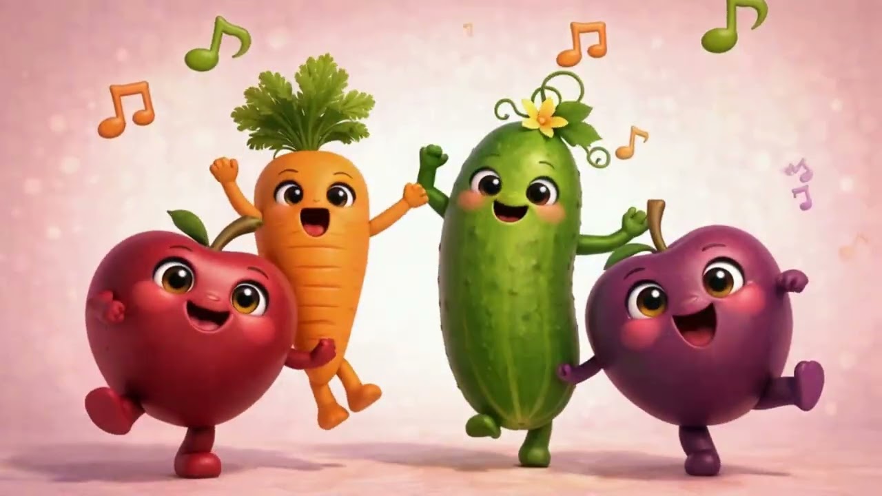 🎵 OVOCNO-ZELENINOVÁ ABECEDA 🍎🥕 | Veselá pesnička na učenie písmen