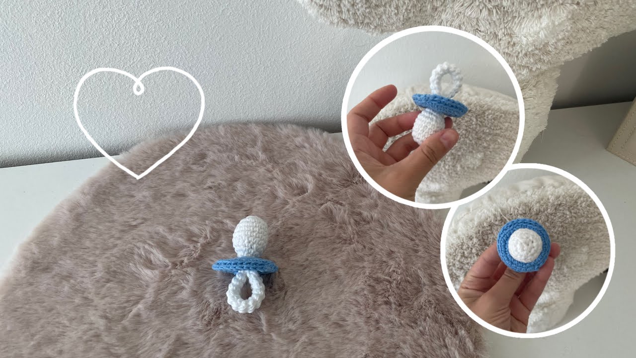 Schnuller häkeln | Schnuller Häkelanleitung | Marycrochet