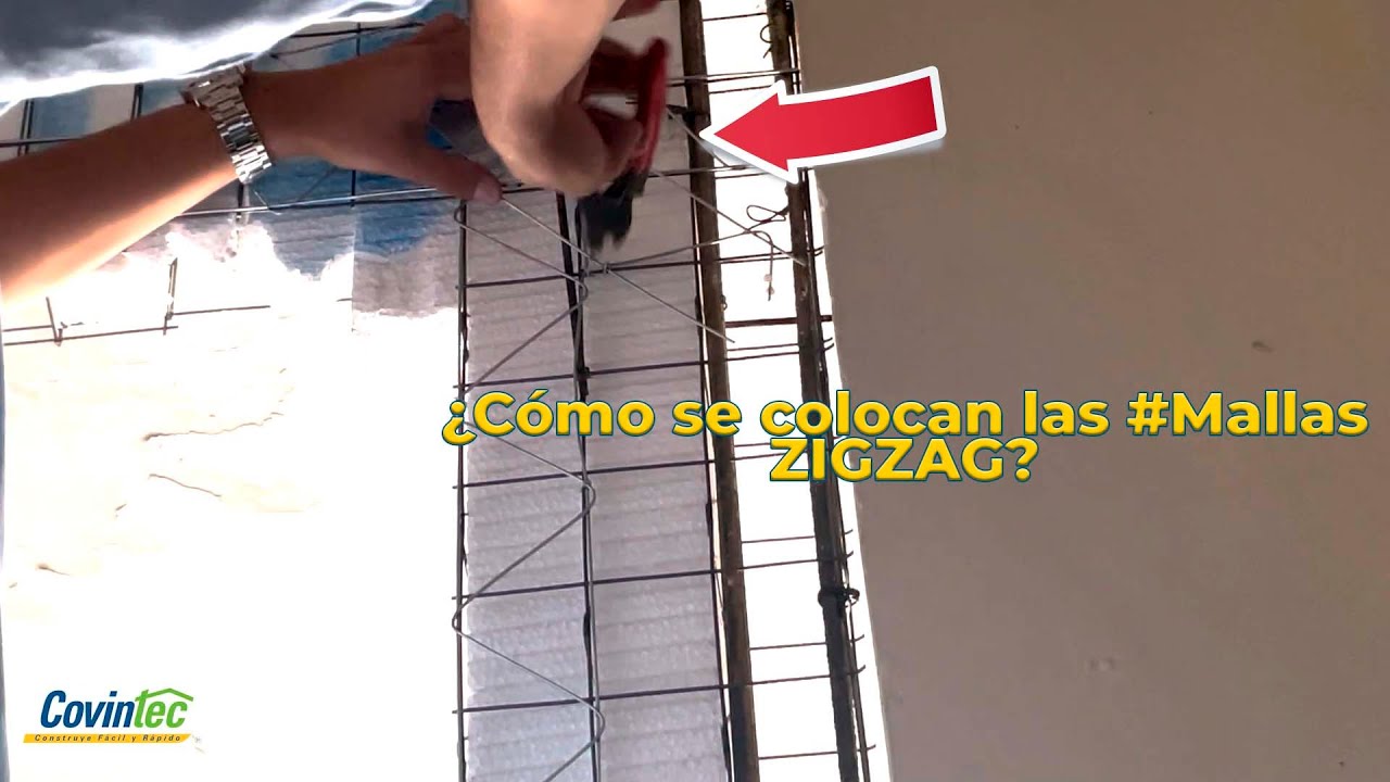 ¿Cómo se colocan las MALLAS ZIGZAG en el PANEL COVINTEC?
