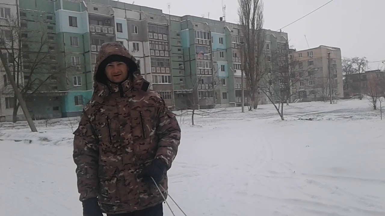 Первый снег в военном городке Лиманское / The first snow in the military town of Limanskoye