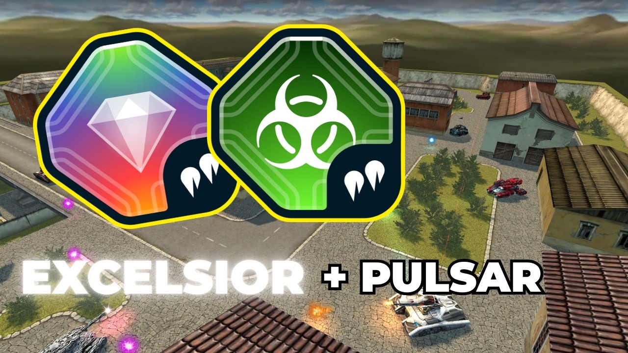 Tanki Online - TWINS EXCELSIOR + TWINS PULSAR Gameplay In Tribute CTF With Paladin Brutus - 24/12