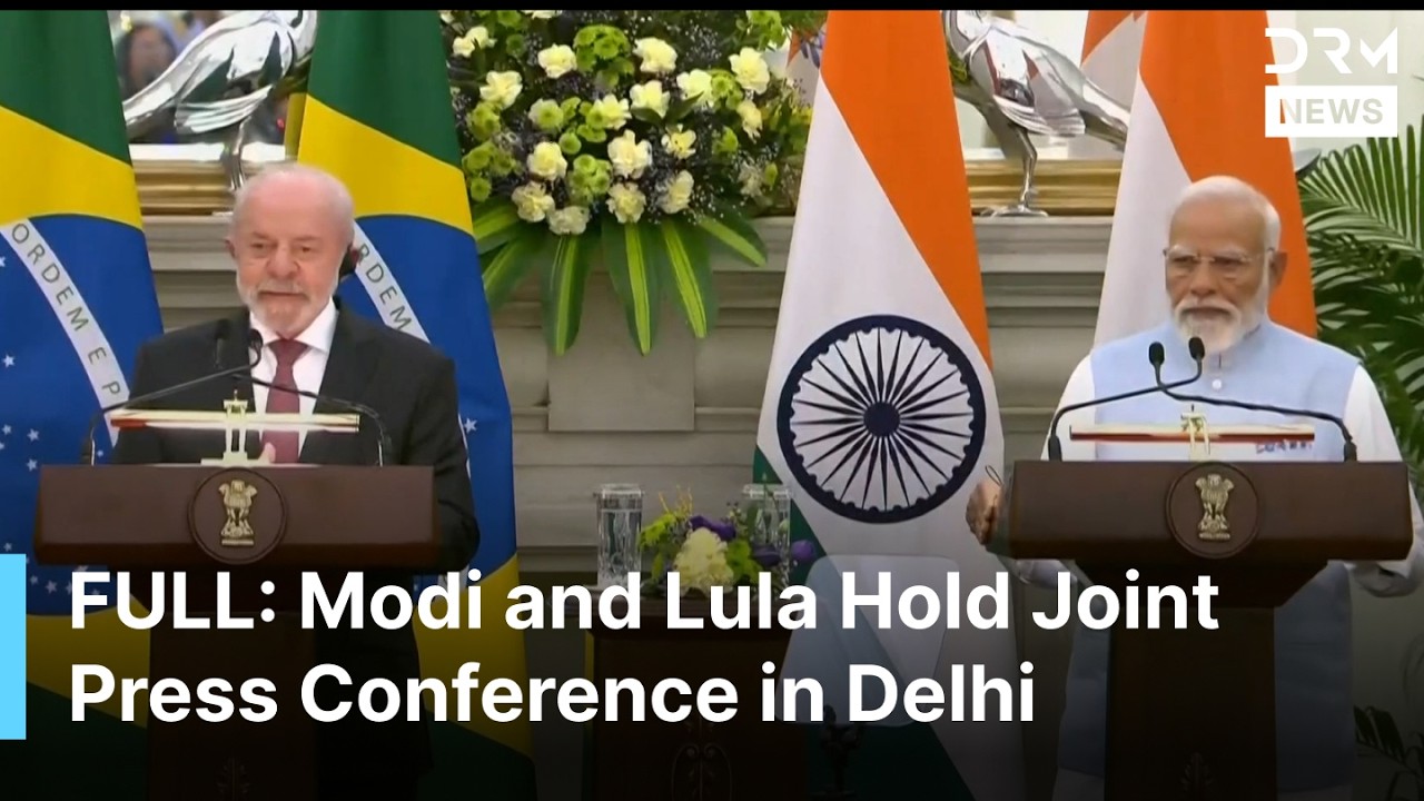 FULL PRESSER: Modi and Lula Hold Joint Statement, Strengthen Brazil-India Strategic Ties | AC1B
