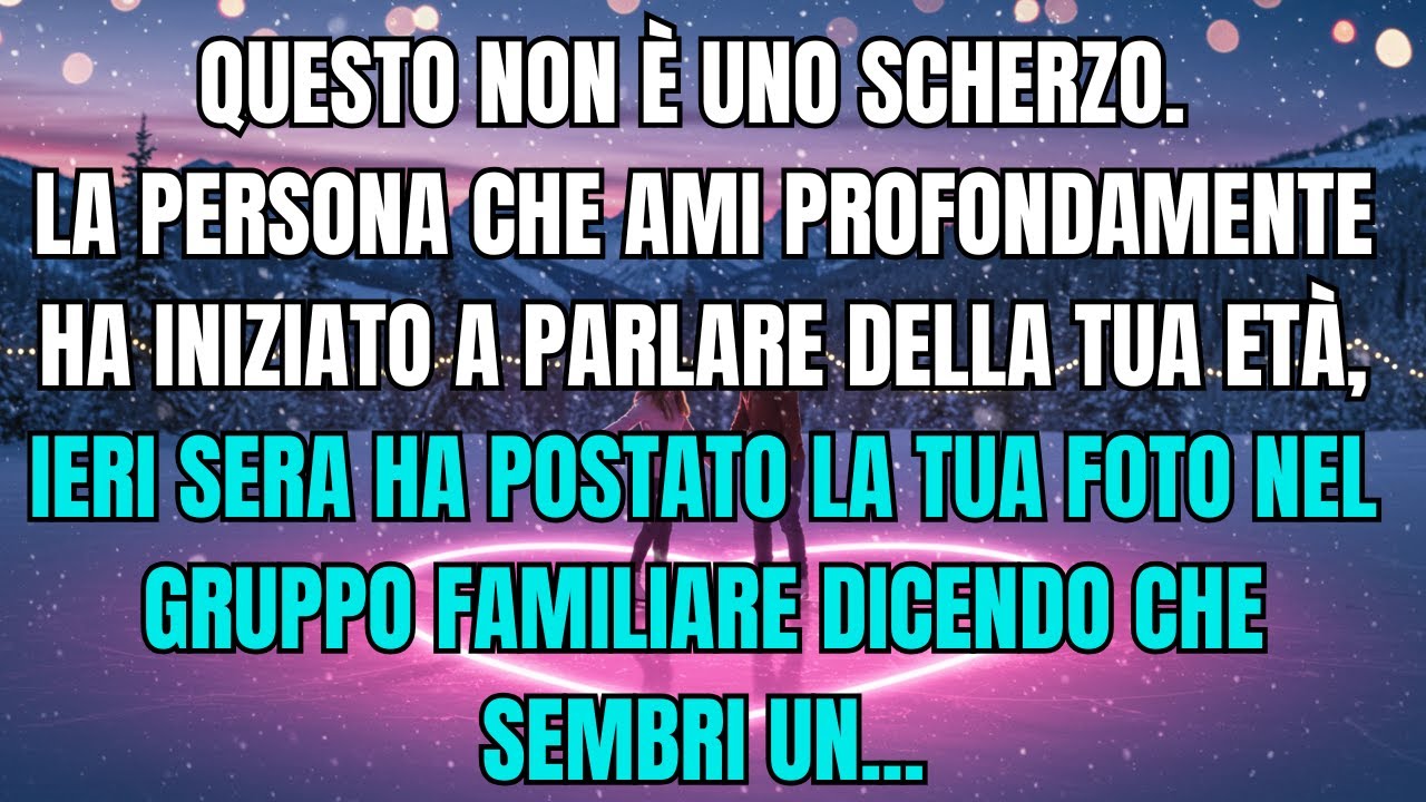 💌L'angelo dice: La persona che ami profondamente ha iniziato a parlare della tua età
