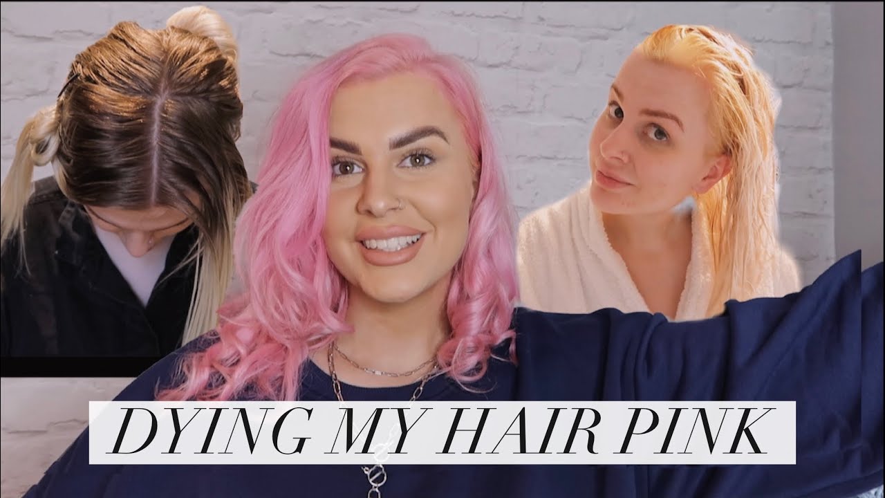 I BLEACHED AND DYED MY HAIR PINK
