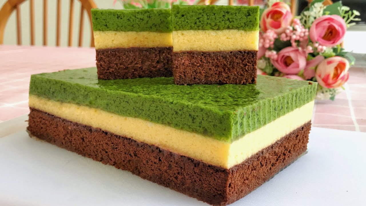 Cake Puding Lumut Mentega yang Lembut dan Enak Banget