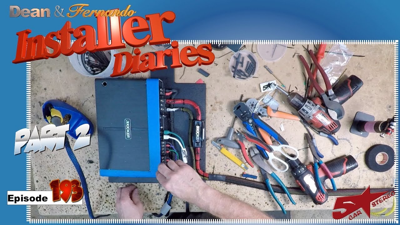 High level 5 channel Kicker Q Class amp install in a F150 Installer Diaries 193 part 2