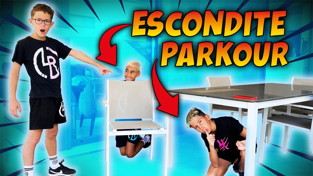 ESCONDITE PARKOUR en la MINI LR HOUSE con *SERGI Y ROMEO*