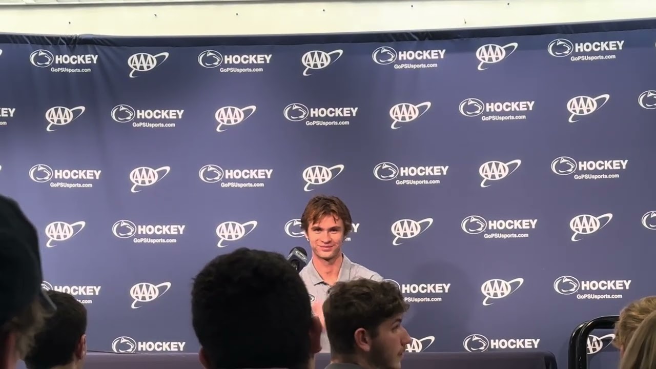 TOP NHL PROSPECT GAVIN MCKENNA introduced at Penn State