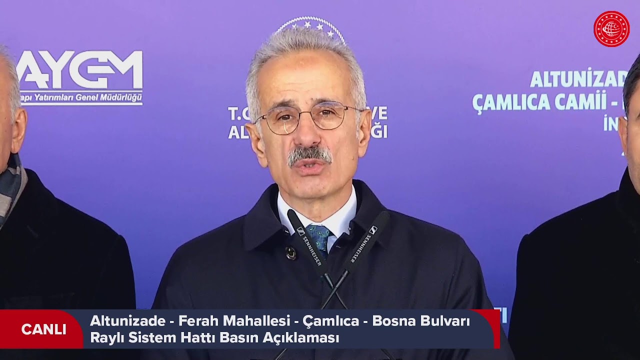 #Canlı | Altunizade - Ferah Mahallesi - Çamlıca - Bosna Bulvarı Raylı Sistem Hattı Basın Açıklaması