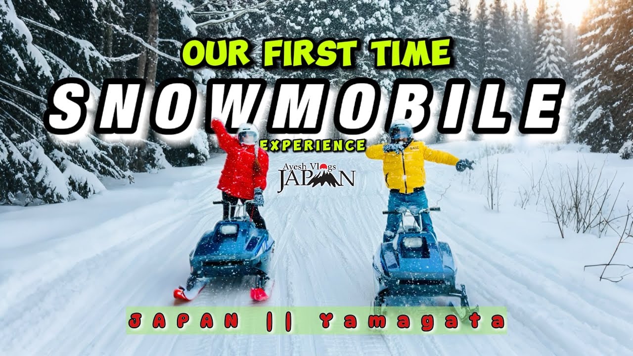 Our First Snowmobile Experience in Yamagata ❄️ | Winter Adventure in Japan