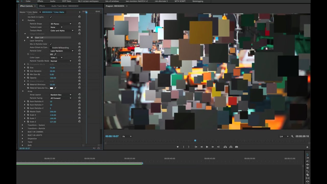 Particle Array 3D Particles to Create a Custom Transition