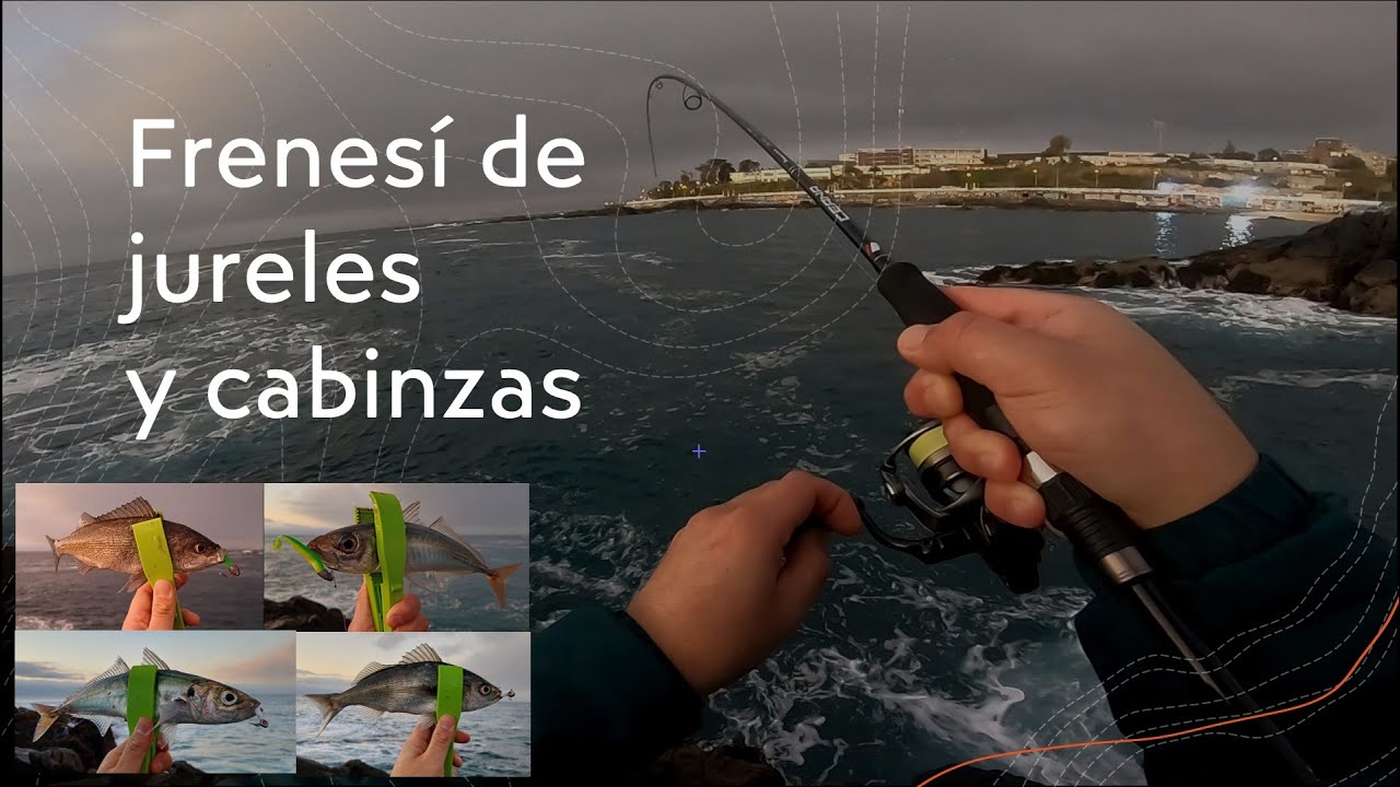 una LOCURA pescar en este lugar | picaban en cada lance! | FRENESÍ de jureles y cabinzas